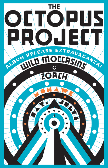 Album Release show poster at the Mohwak